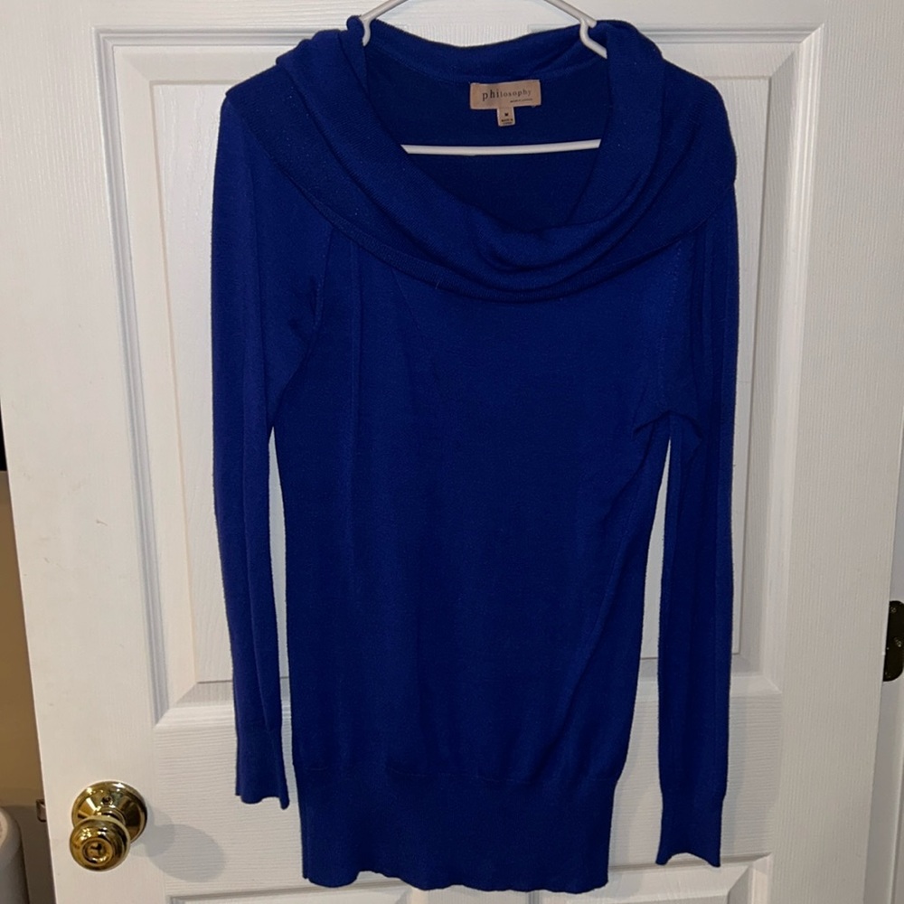 Philosophy Blue Sweater
